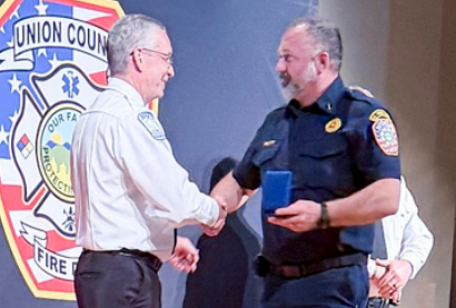 On March 21, Fire Chief David Dyer was proud to present the department’s first ever Medal of Honor to Station 5 Lt. Doug Pruitt, who also earned a Purple Heart for injuries sustained in the line of duty.